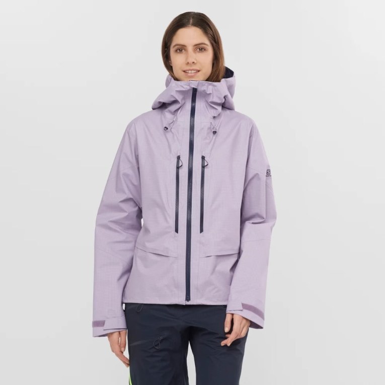 Lavender Salomon Outpeak GTX 3L Women\'s Shell Jackets | IE WX1764